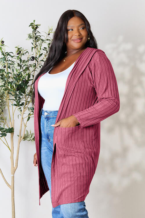 ONLINE EXCLUSIVE Ribbed Long Sleeve Cardigan Chubby Chique Boutique