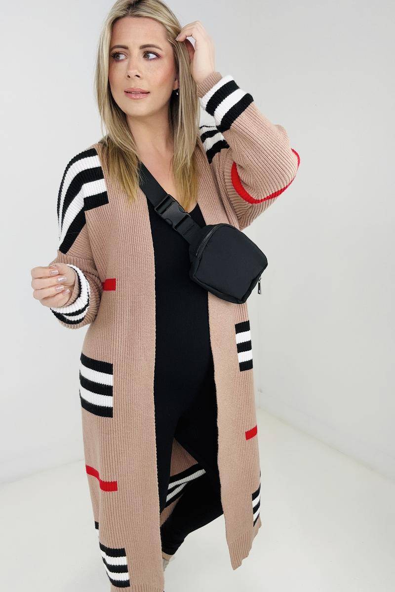 ONLINE EXCLUSIVE! Oversized Striped Duster Cardigan