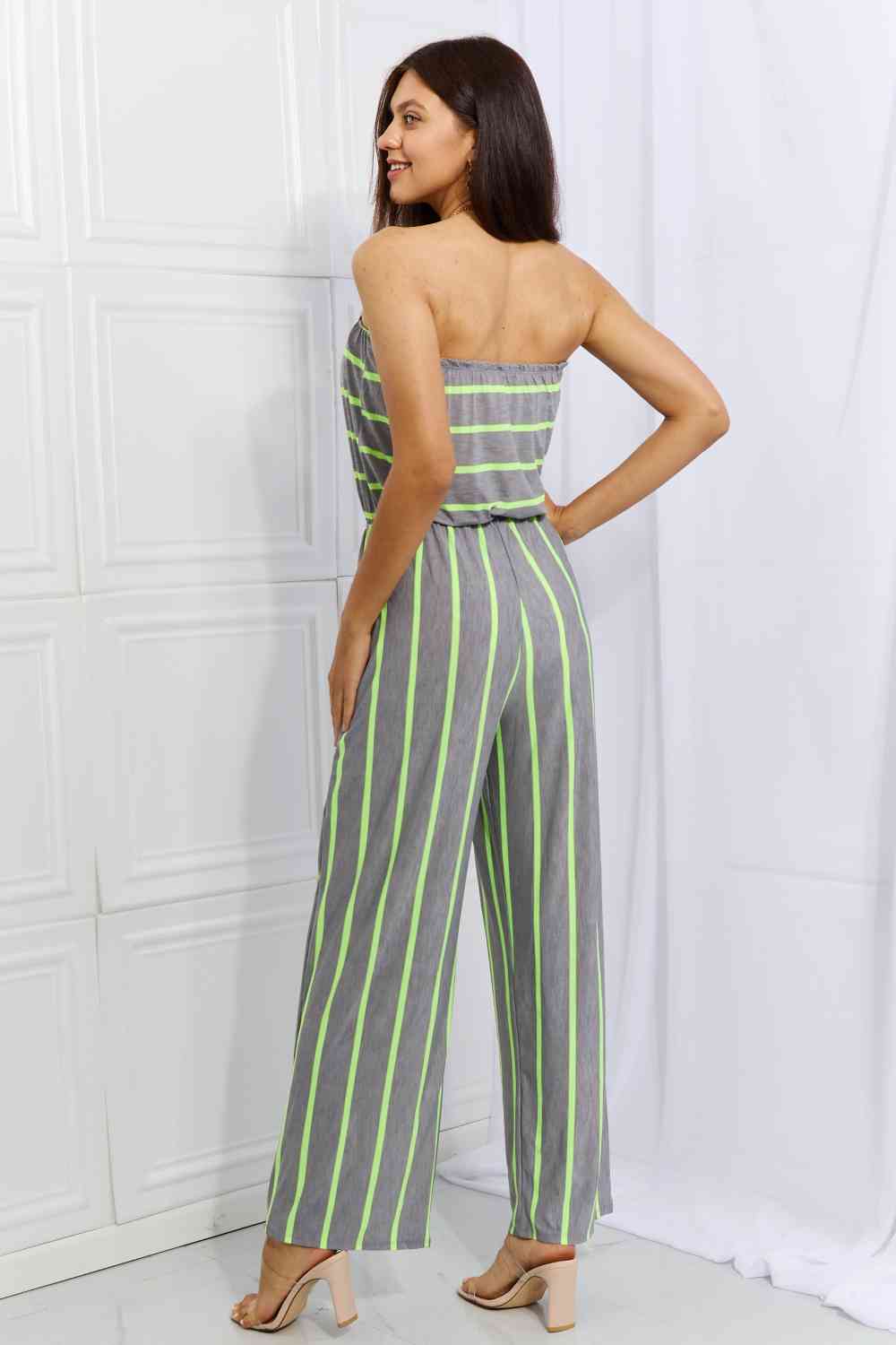 Pop Of Color Sleeveless Jumpsuit