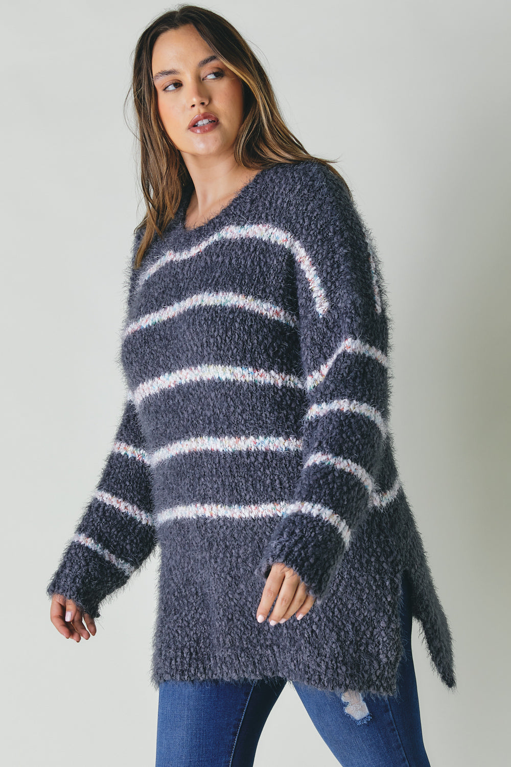 Sweater With Stripe Detail